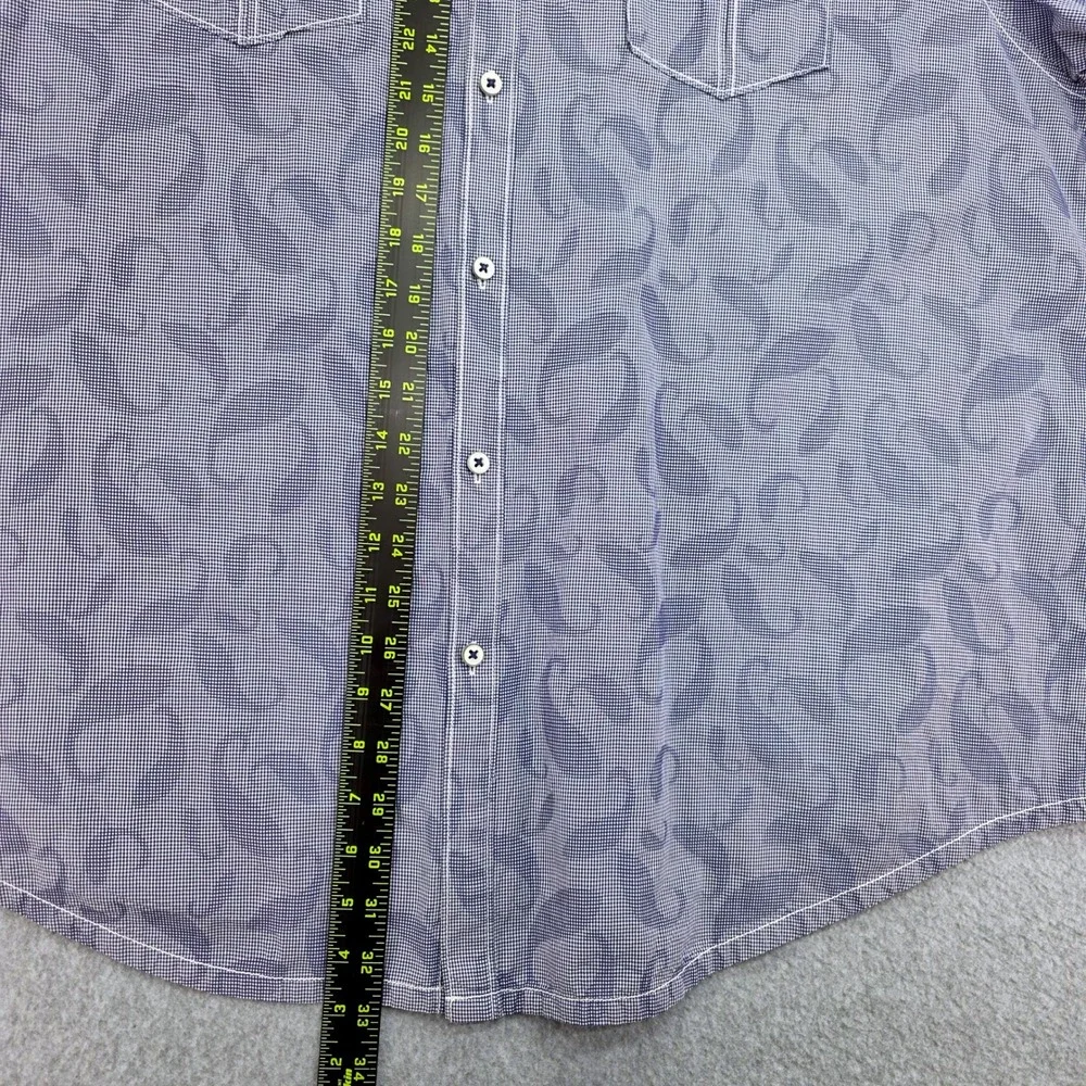 Tommy Bahama Island Modern 2XL Blue Paisley Short‎ Sleeve Button Up Men's Shirt